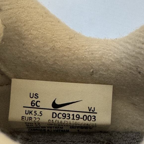 Nike Air Max Dawn Particle Grey/Dark Citron Sneakers 6c Dc9319 - Picture 6 of 7